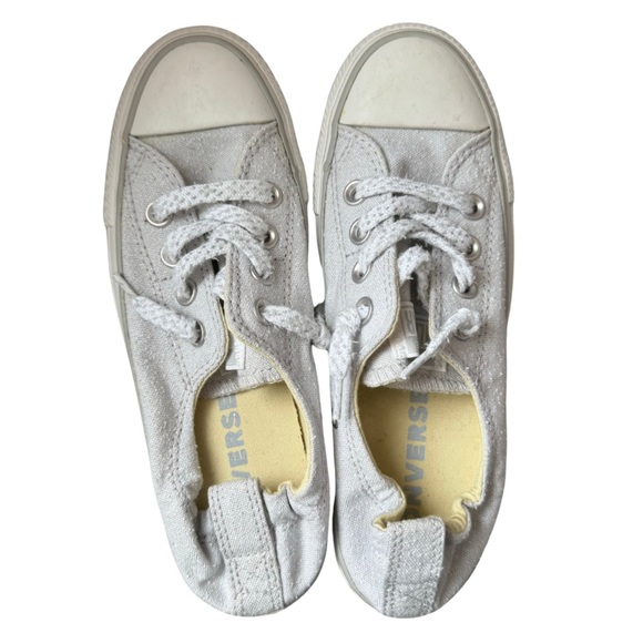 Converse Shoes - Converse All Star Light Gray Elastic Back Low Sneakers